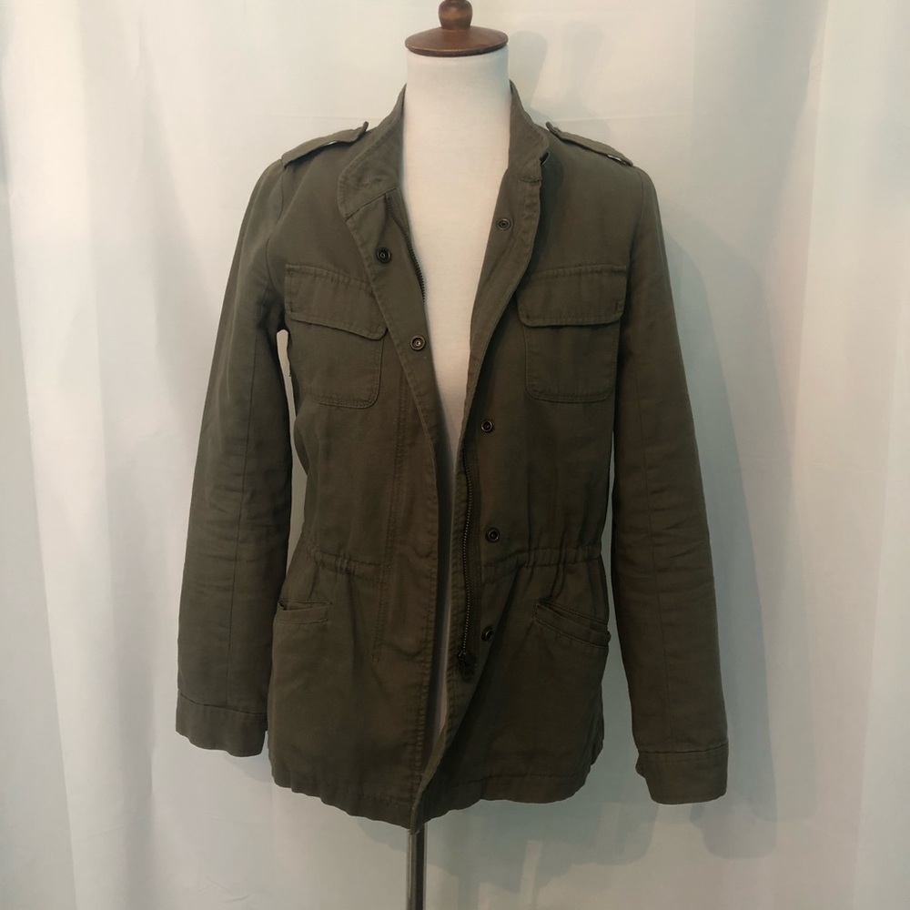Hinge army Green Military style coat